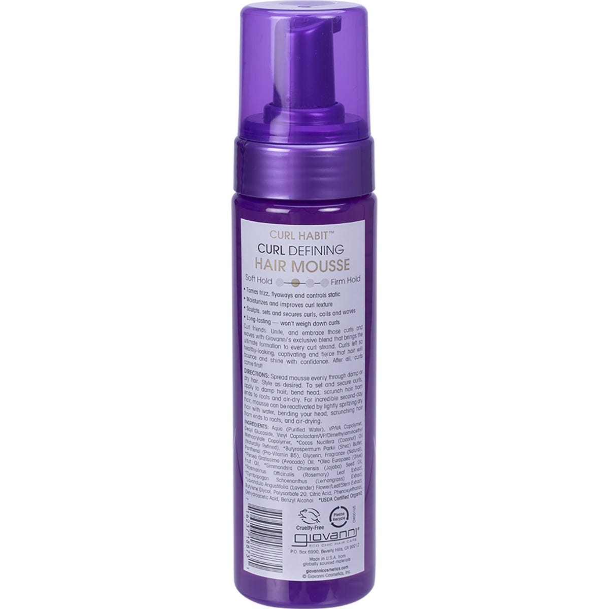 Giovanni Hair Mousse Curl Habit Curl Defining 207ml
