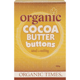 Organic Times Cocoa Butter Buttons 200g