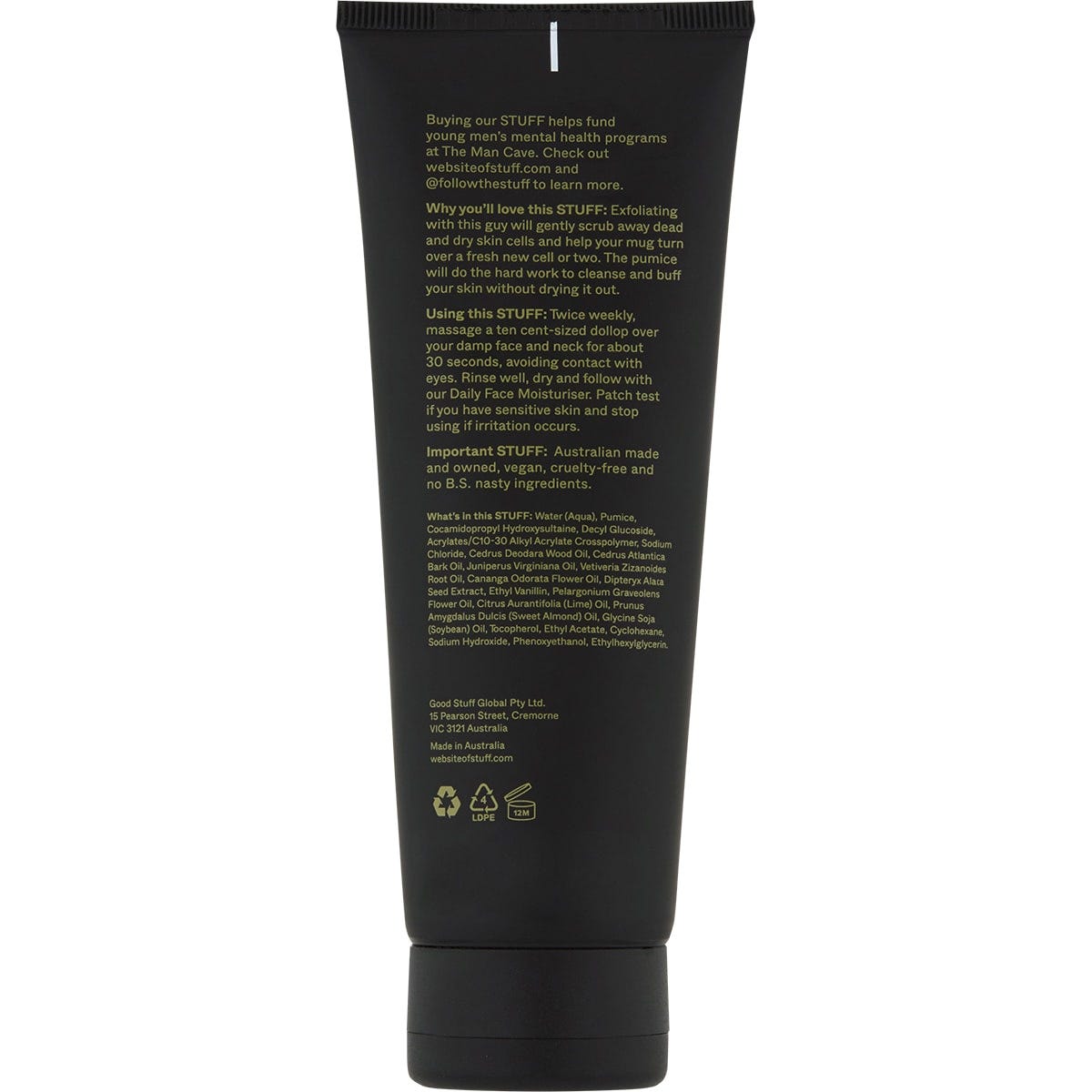 Stuff That Matters Face Scrub Deep Cleansing & Exfoliating 100ml