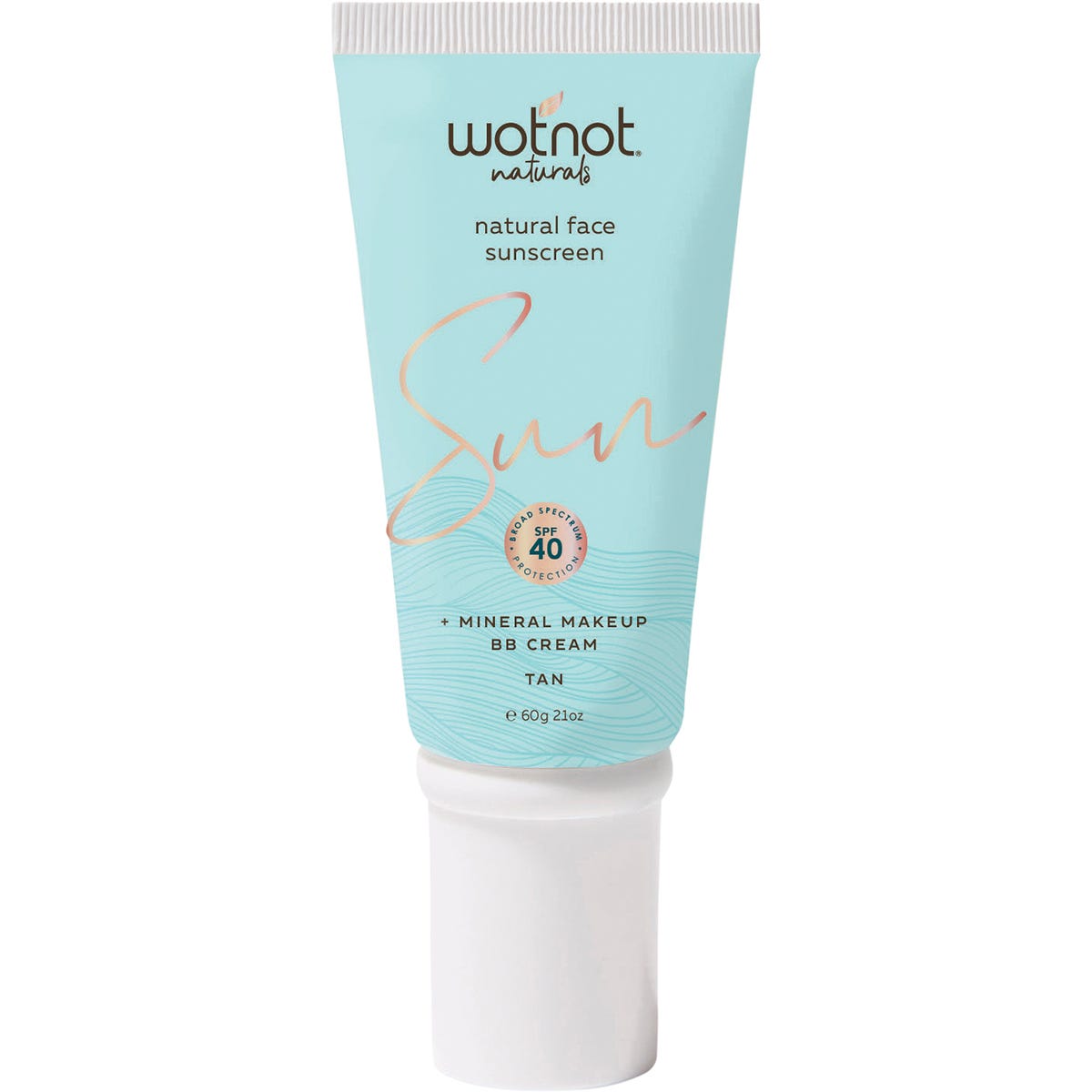 Wotnot Natural Face Sunscreen 40 SPF Tan BB Cream 60g