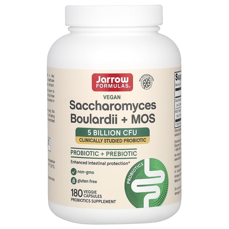 Jarrow Formulas Saccharomyces Boulardii + MOS 5 Billion CFU