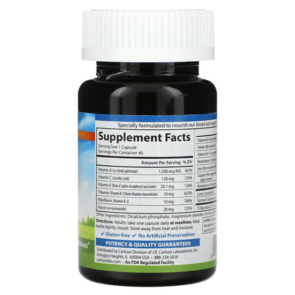 Carlson Blood Nutrients Capsules