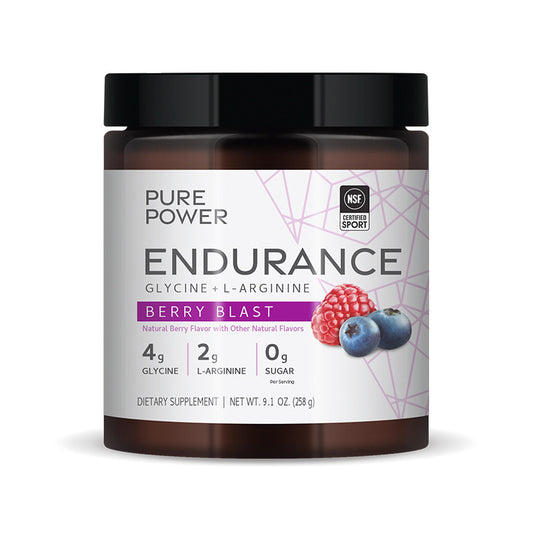 Dr Mercola Pure Power Endurance with Glycine + L-Arginine - Berry Blast 30 Servings