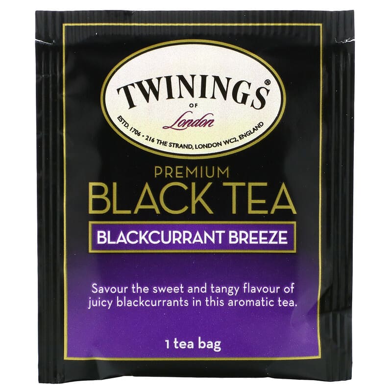 Twinings Premium Black Tea Blackcurrant Breeze 20 Tea Bags 40g