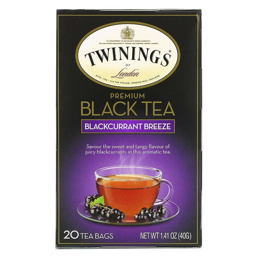 Twinings Premium Black Tea Blackcurrant Breeze 20 Tea Bags 40g