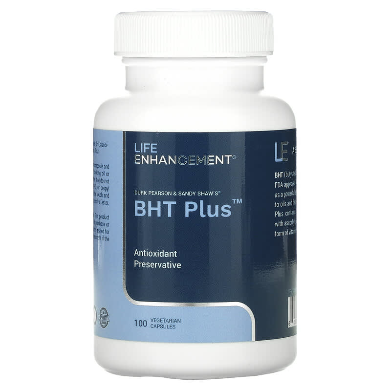 Life Enhancement Durk Pearson & Sandy Shaw's BHT Plus 100 Vegetable Capsules