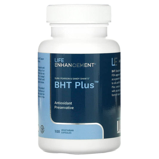 Life Enhancement Durk Pearson & Sandy Shaw's BHT Plus 100 Vegetable Capsules