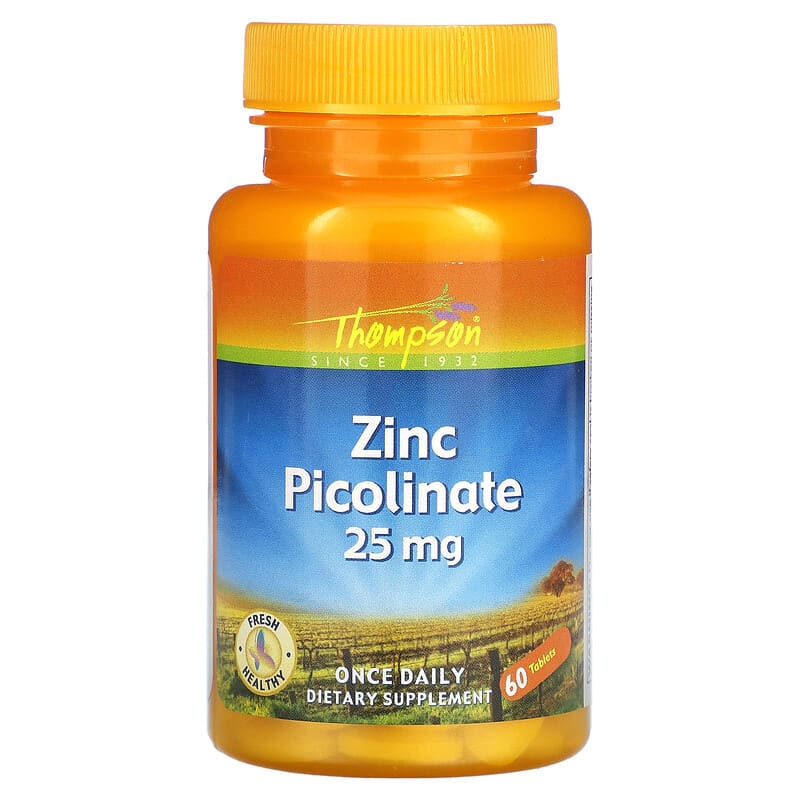 Thompson Zinc Picolinate 25 mg 60 Tablets