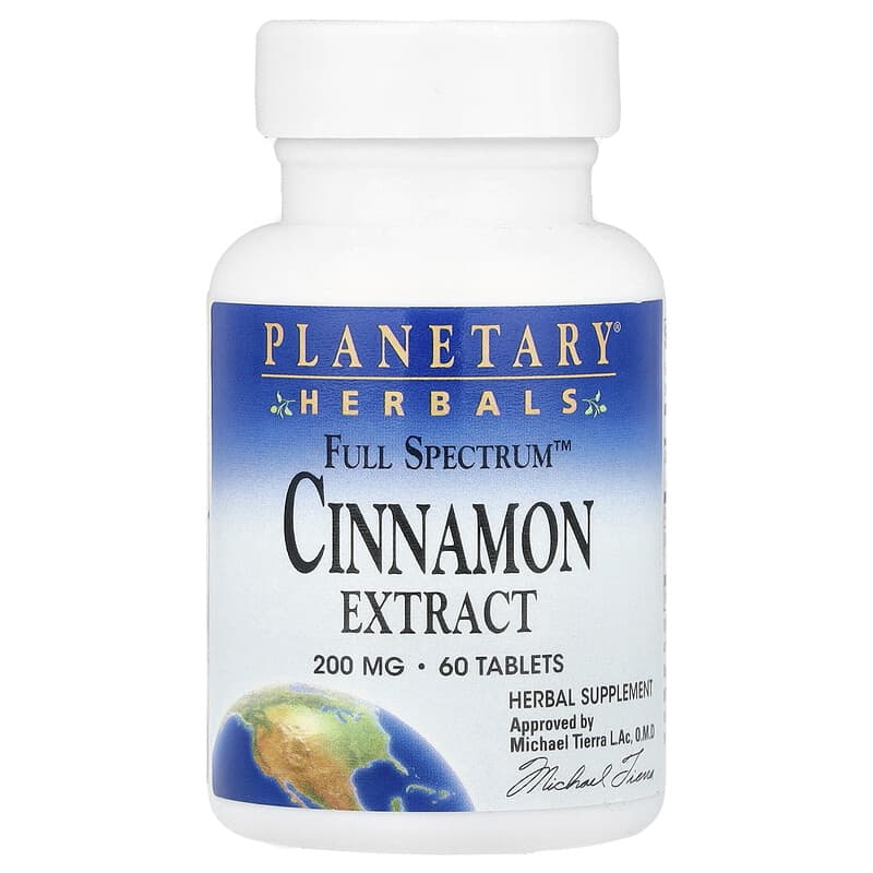 Planetary Herbals, Full Spectrum™ Cinnamon Extract 60 Tablets