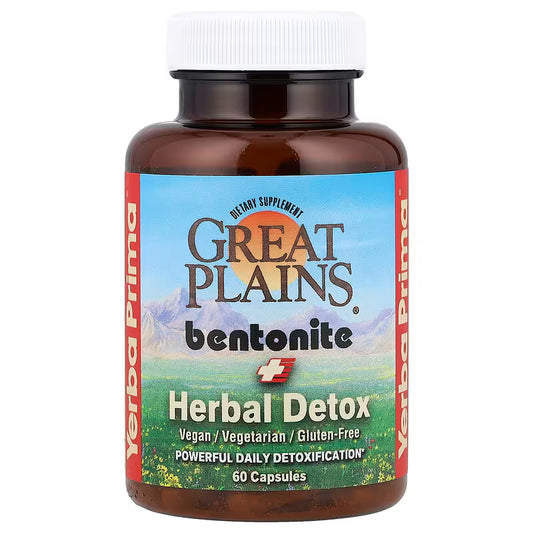 Yerba Prima, Great Plains® Bentonite + Herbal Detox