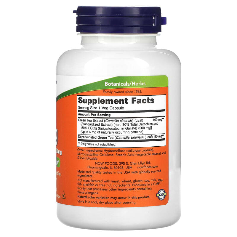 NOW Foods EGCg Green Tea Extract 400 mg