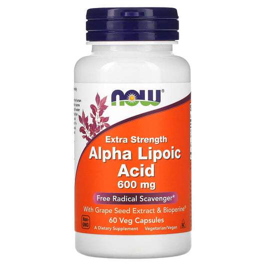 NOW Foods Alpha Lipoic Acid Extra Strength 600 mg