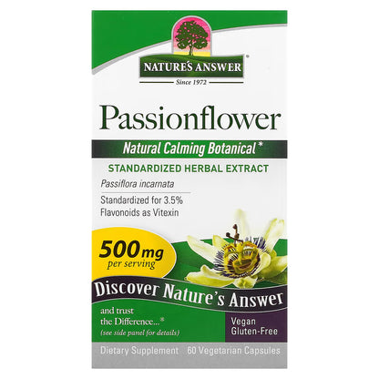 Nature's Answer, Passionflower, 60 Vegetarian Capsule (250 mg per Capsule)