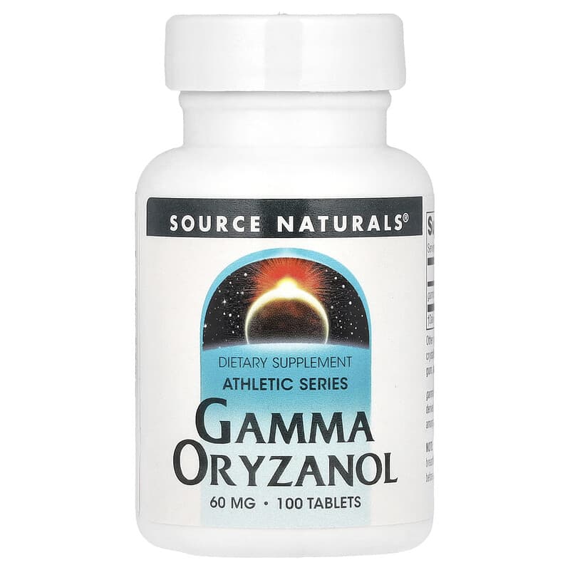 Source Naturals Athletic Series Gamma Oryzanol 60 mg 100 Tablets