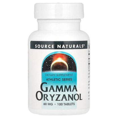 Source Naturals Athletic Series Gamma Oryzanol 60 mg 100 Tablets