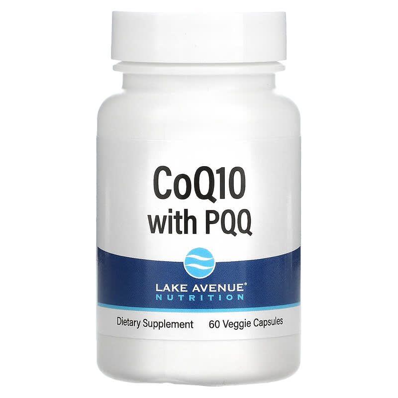 Lake Avenue Nutrition CoQ10 with PQQ 100 mg 60 Veggie Capsules