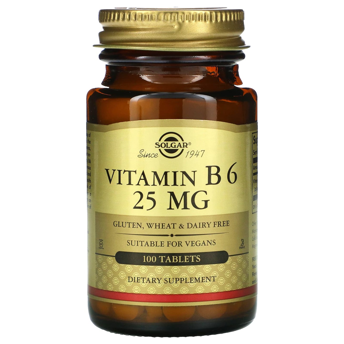 Solgar Vitamin B6 100 Tablets