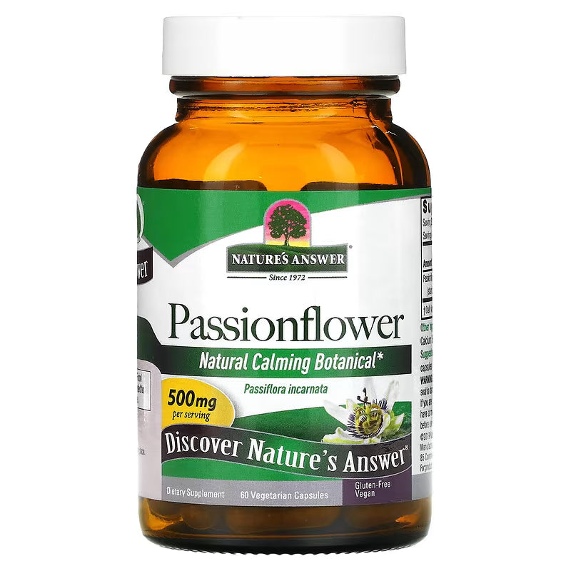 Nature's Answer, Passionflower, 60 Vegetarian Capsule (250 mg per Capsule)
