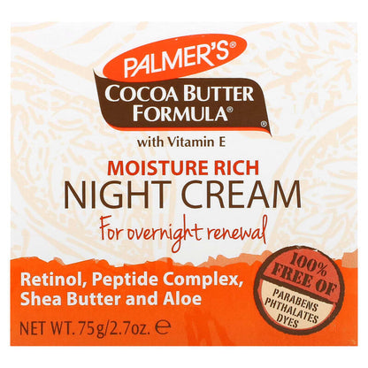 Palmers Cocoa Butter Formula with Vitamin E Moisture Rich Night Cream 75g