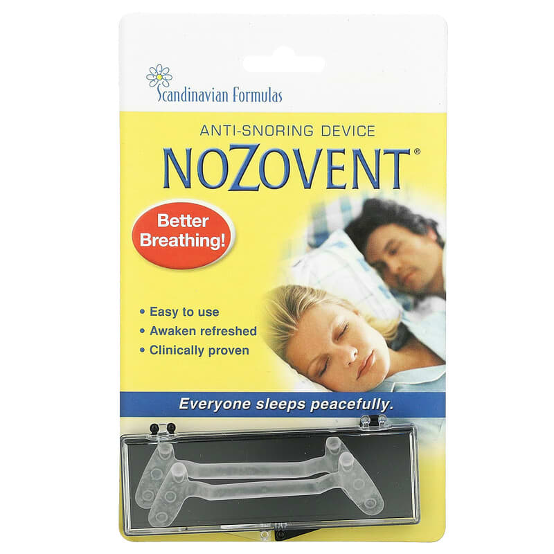 Scandinavian Formulas NoZovent Anti-Snoring Device 2 Pack