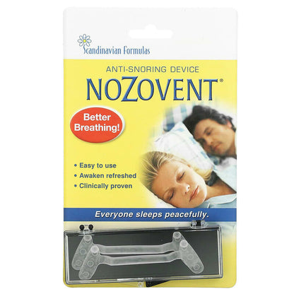 Scandinavian Formulas NoZovent Anti-Snoring Device 2 Pack