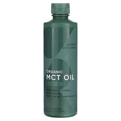 Sports Research, MCT Oil, Unflavored, 16 fl oz (473 ml)