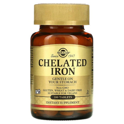 Solgar Chelated Iron 100 Tablets