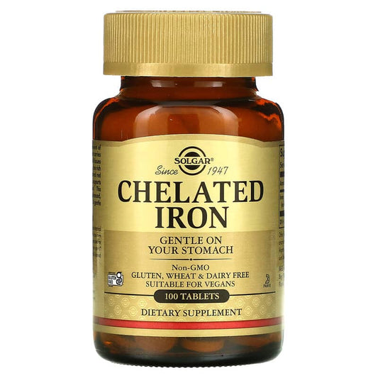 Solgar Chelated Iron 100 Tablets