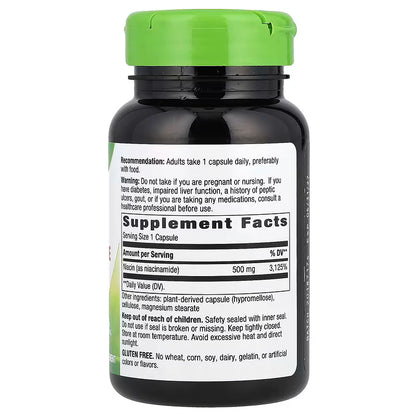 Nature's Way, Niacinamide, Non-Flushing, 500 mg, 100 Capsules