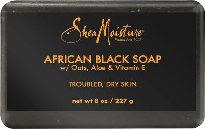 SheaMoisture African Black Bar Soap with Oats Aloe & Vitamin E 227g