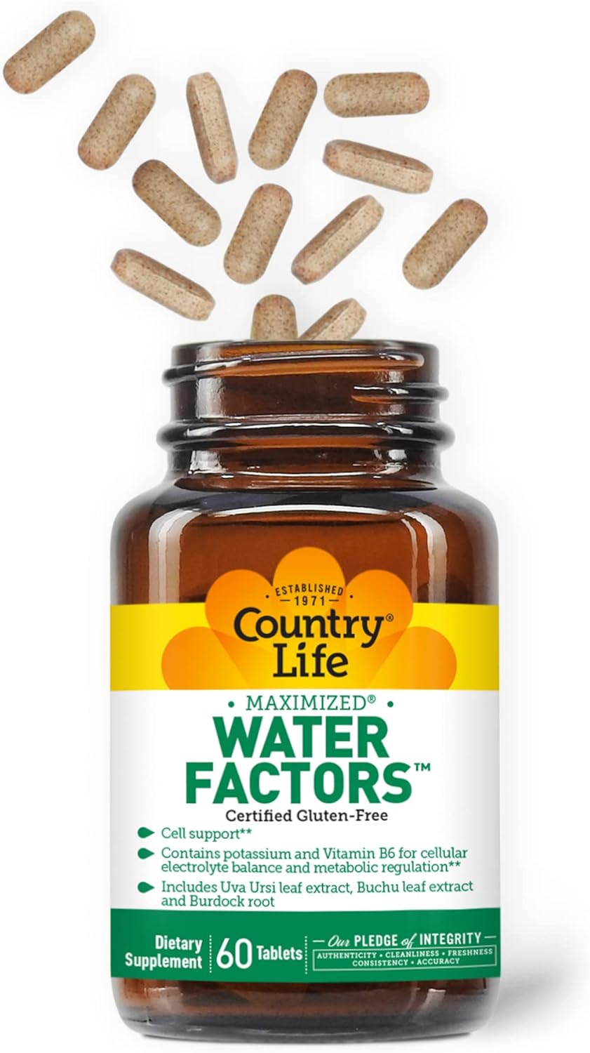Country Life Water Factors Cell Support, Maximized Rapid Release, 60 Tablets
