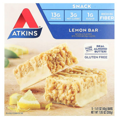 Atkins Lemon Snack Bars 5 x 40g