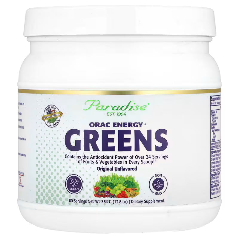 Paradise Herbs, ORAC Energy Greens, Original Unflavoured, 12.8 oz (364 g)