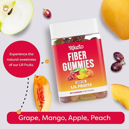 Kiss My Keto Fibre Gummies for Adults Sugar Free