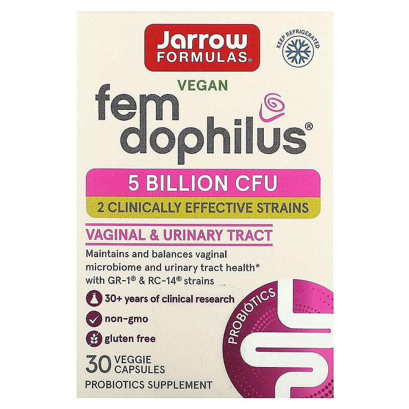 Jarrow Formulas Vegan Fem Dophilus 5 Billion CFU