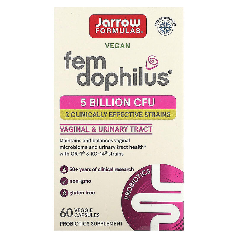 Jarrow Formulas Vegan Fem Dophilus 5 Billion CFU