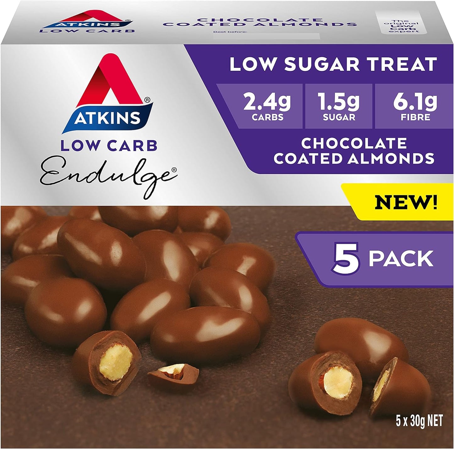 Atkins Endulge Chocolate Coated Almonds 30g