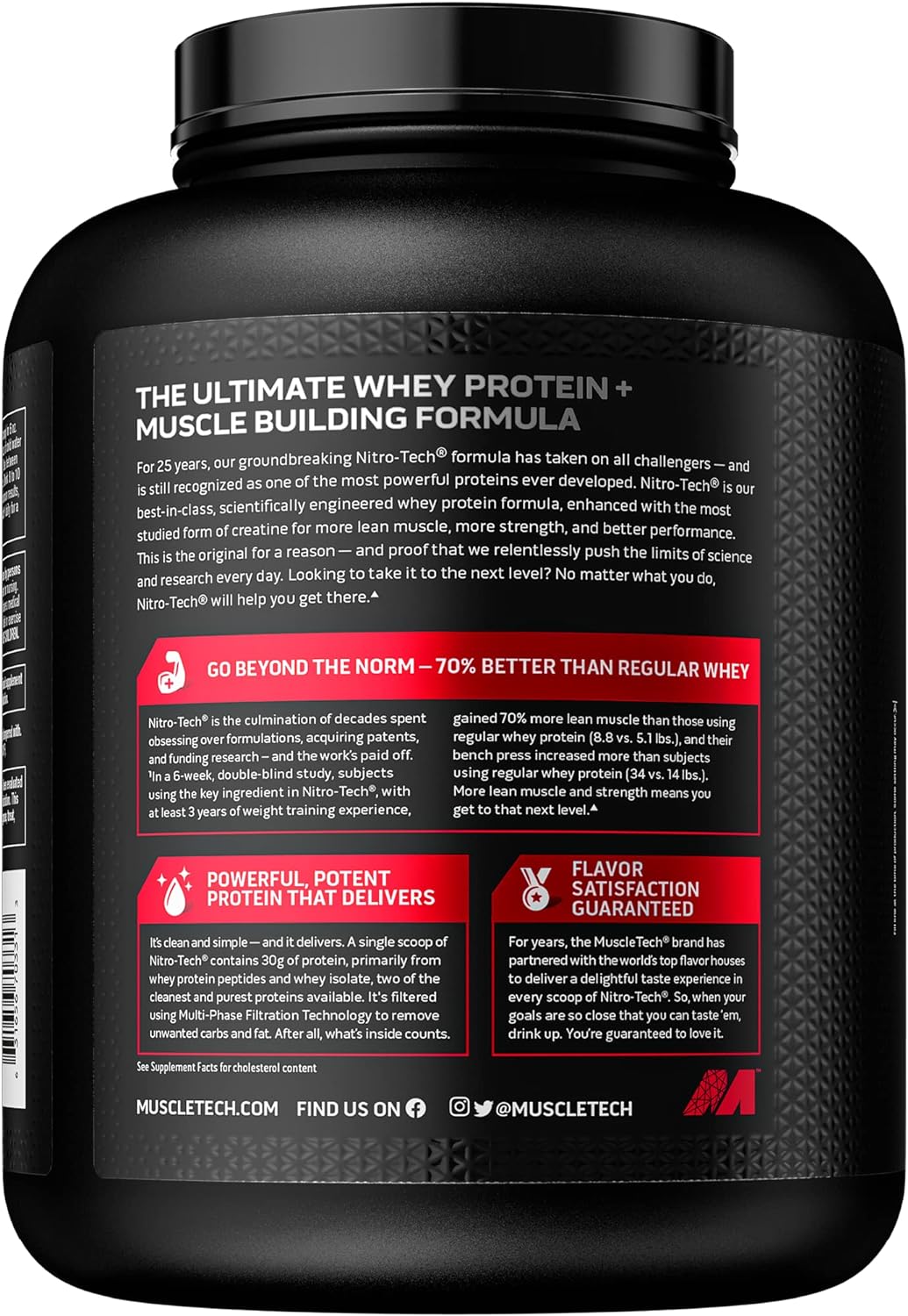 MuscleTech Nitro Tech Whey Protein