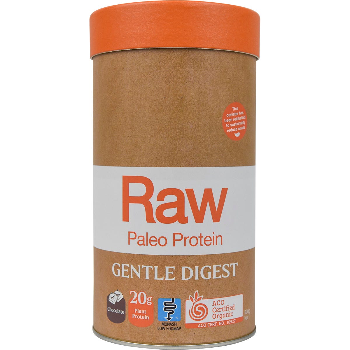 Amazonia Raw Gentle Digest Paleo Protein Chocolate 500g - Amazonia