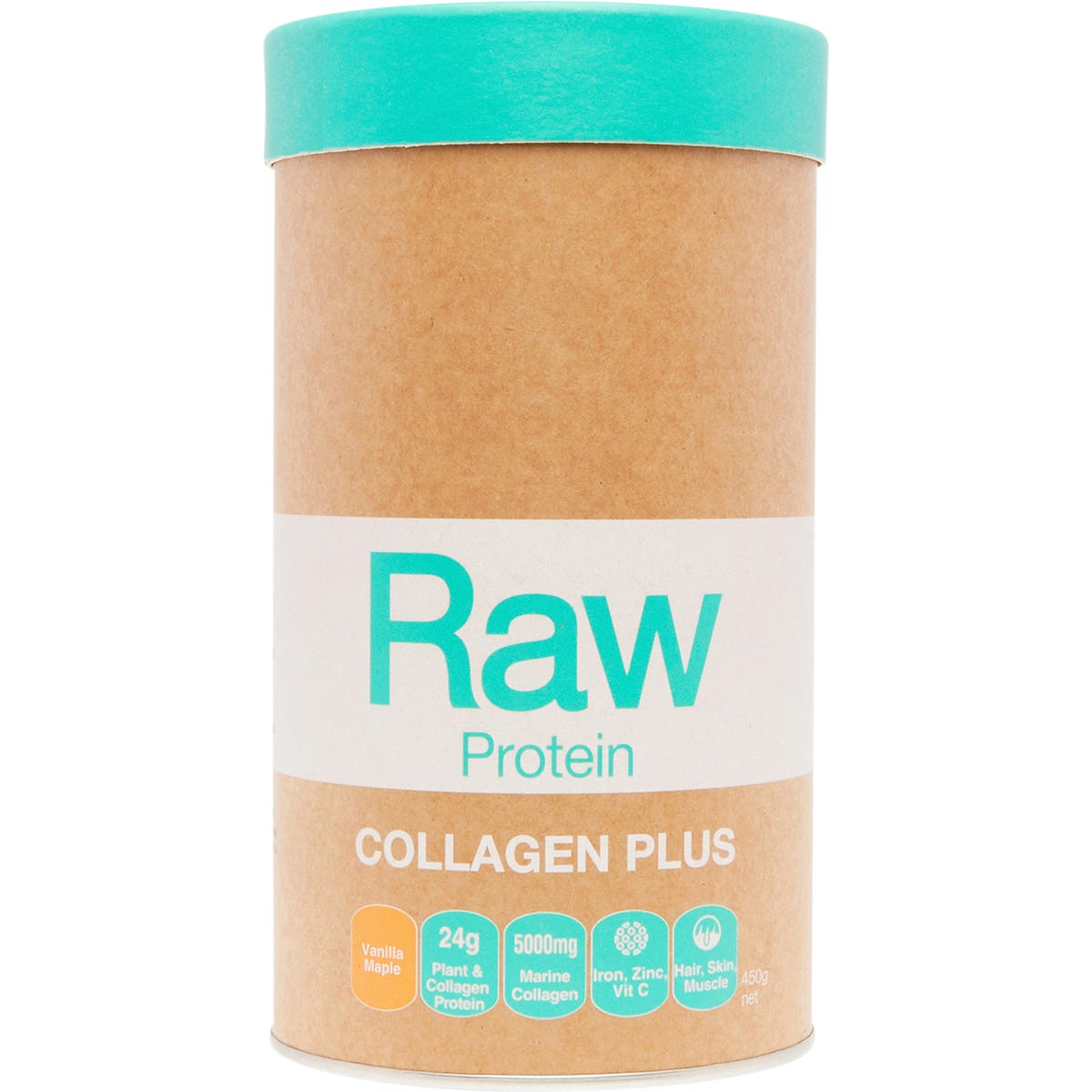 Amazonia Raw Protein Collagen Plus Vanilla Maple 450g - Amazonia