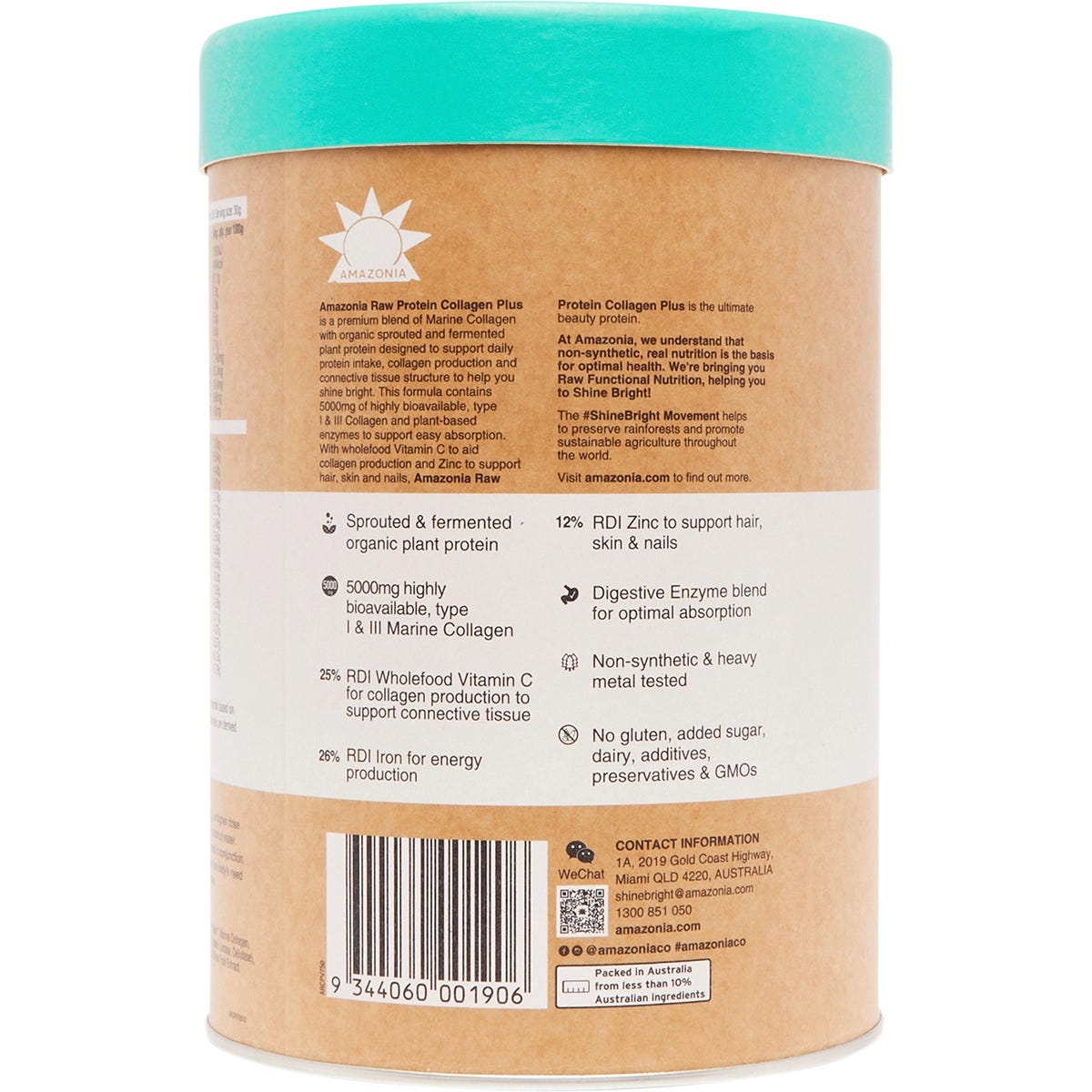 Amazonia Raw Protein Collagen Plus Vanilla Maple 750g - Amazonia