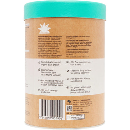 Amazonia Raw Protein Collagen Plus Vanilla Maple 750g - Amazonia
