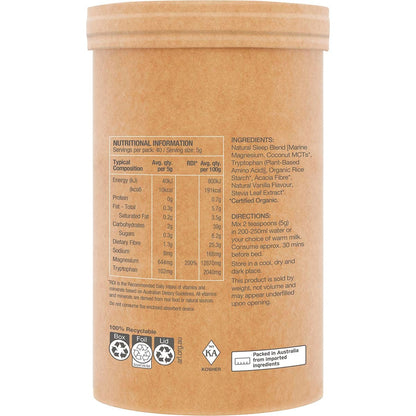 Amazonia Raw Sleep Magnesium Dreamy Vanilla 200g - Amazonia