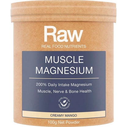 Amazonia Raw Muscle Magnesium Creamy Mango 100g - Amazonia