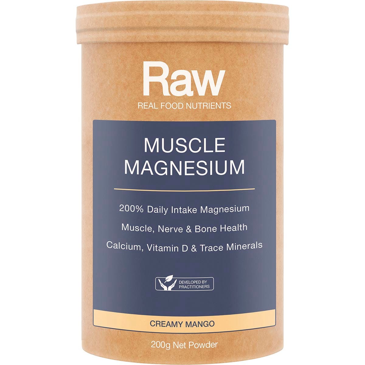 Amazonia Raw Muscle Magnesium Creamy Mango 200g - Amazonia