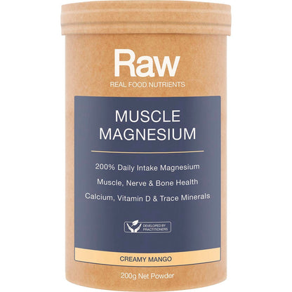 Amazonia Raw Muscle Magnesium Creamy Mango 200g - Amazonia