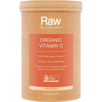 Amazonia Raw Organic Vitamin C Passionfruit 500g - Amazonia