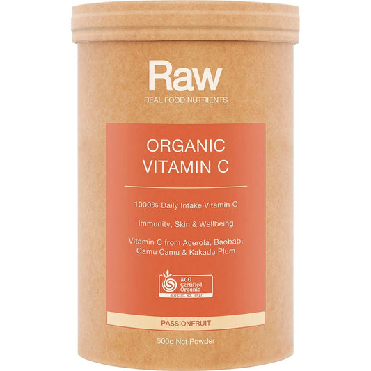 Amazonia Raw Organic Vitamin C Passionfruit 500g - Amazonia