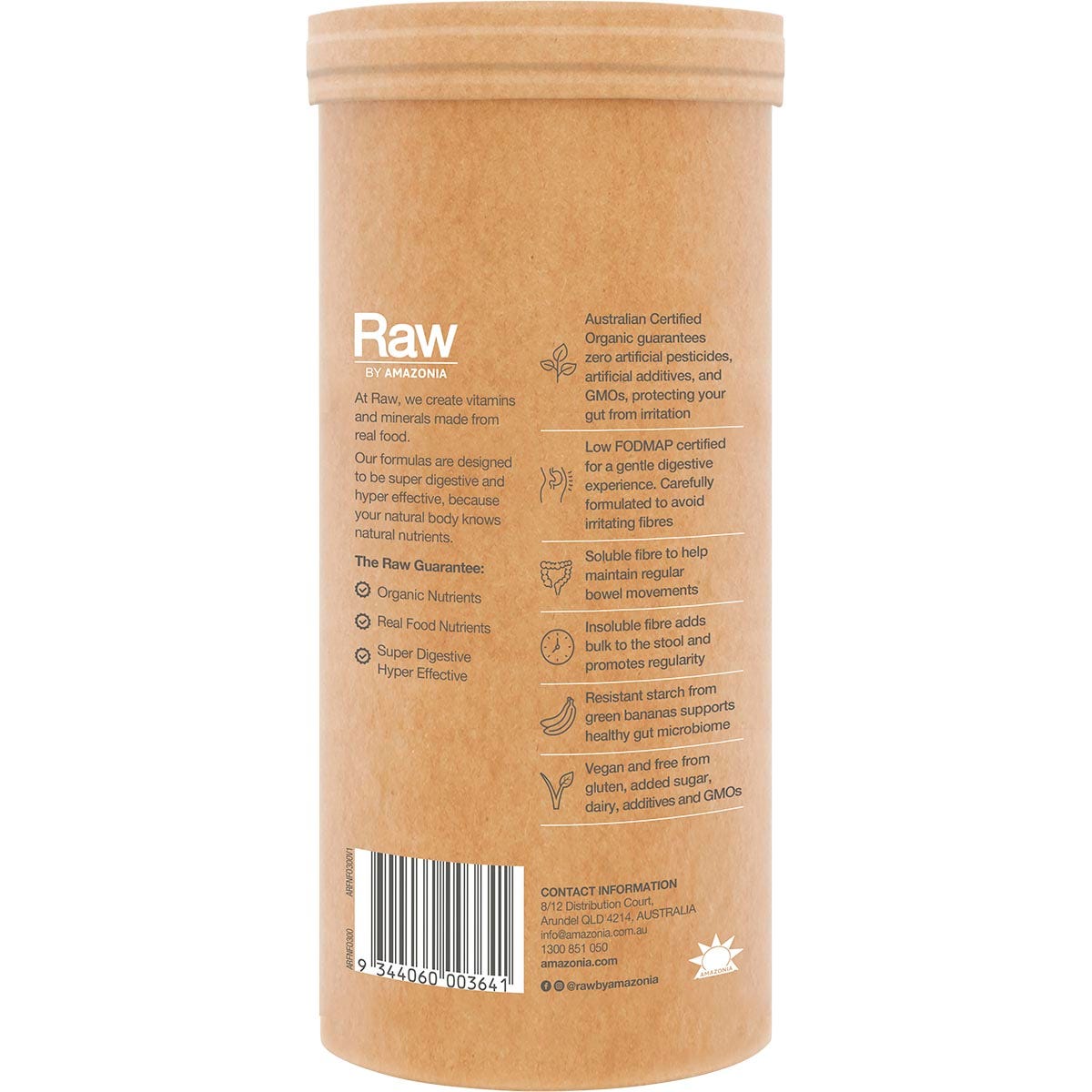 Amazonia Raw Organic Fibre Orange 300g - Amazonia