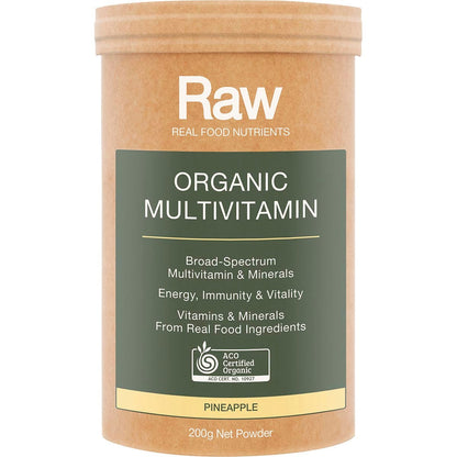 Amazonia Raw Organic Multivitamin Pineapple 200g - Amazonia
